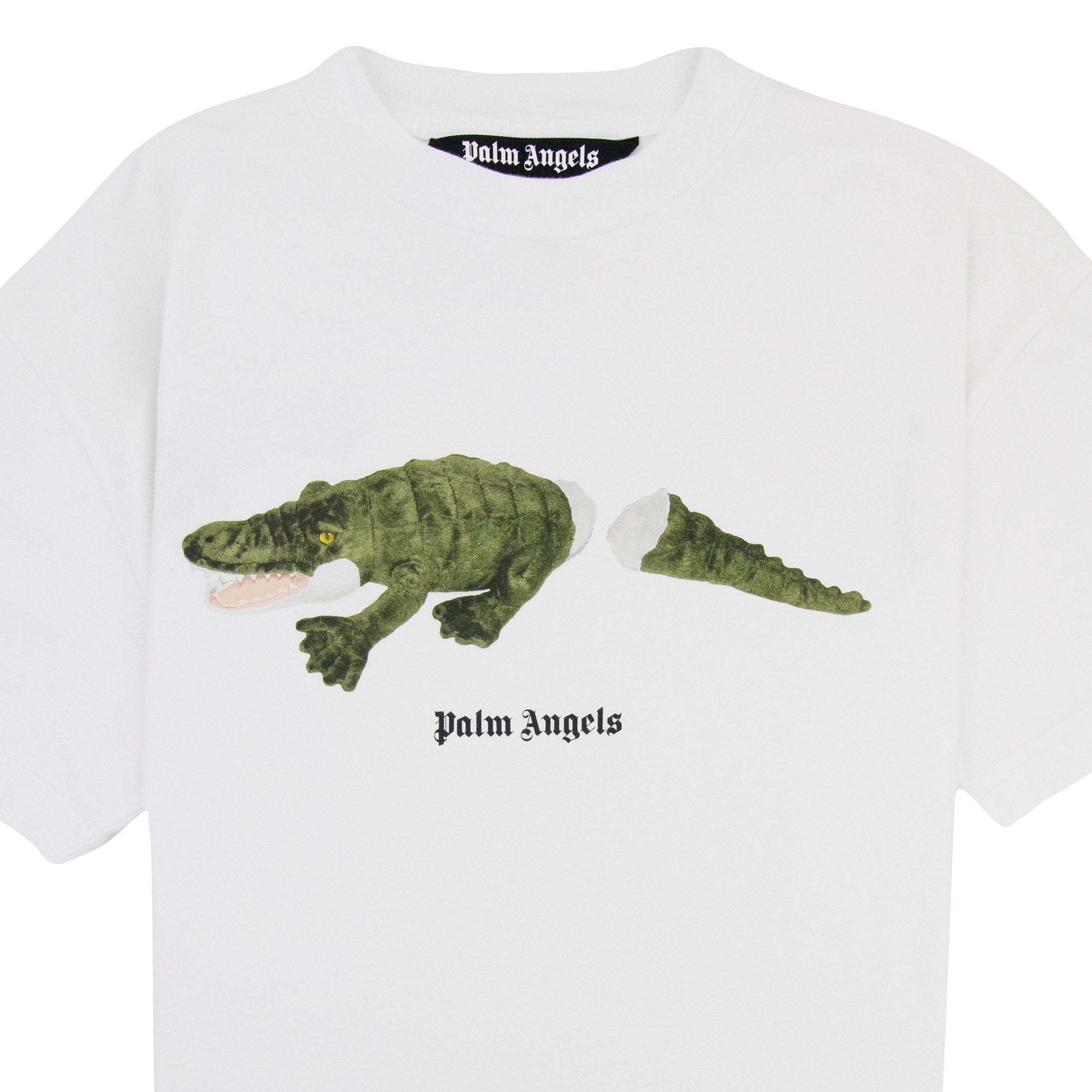 Palm Angels Croco T Shirt White/green