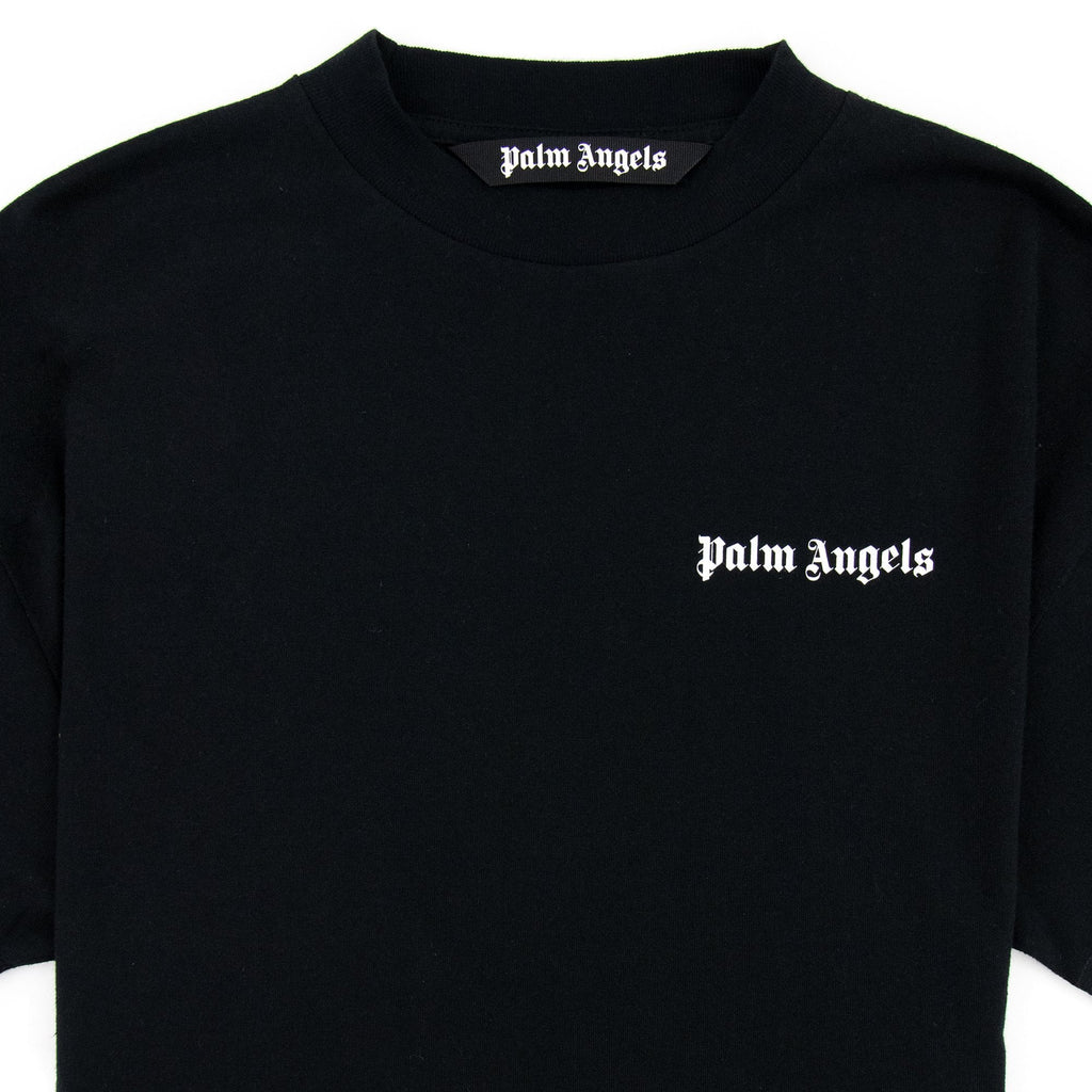 Palm Angels Tiger Flames T Shirt Black/orange