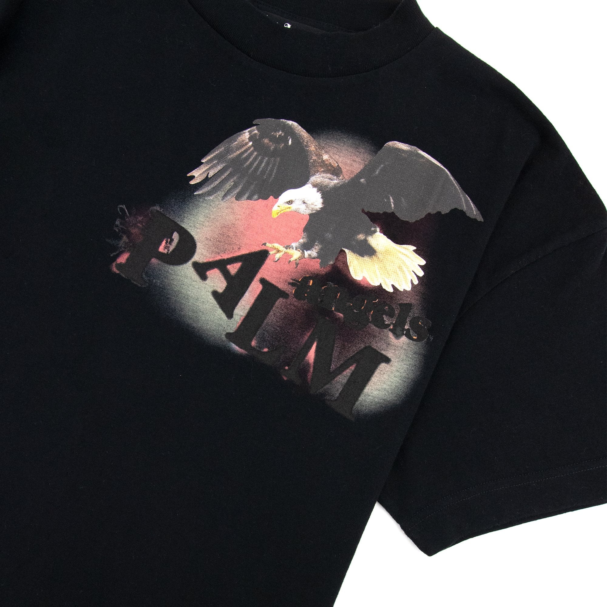 Palm Angels Eagle Print T Shirt Black