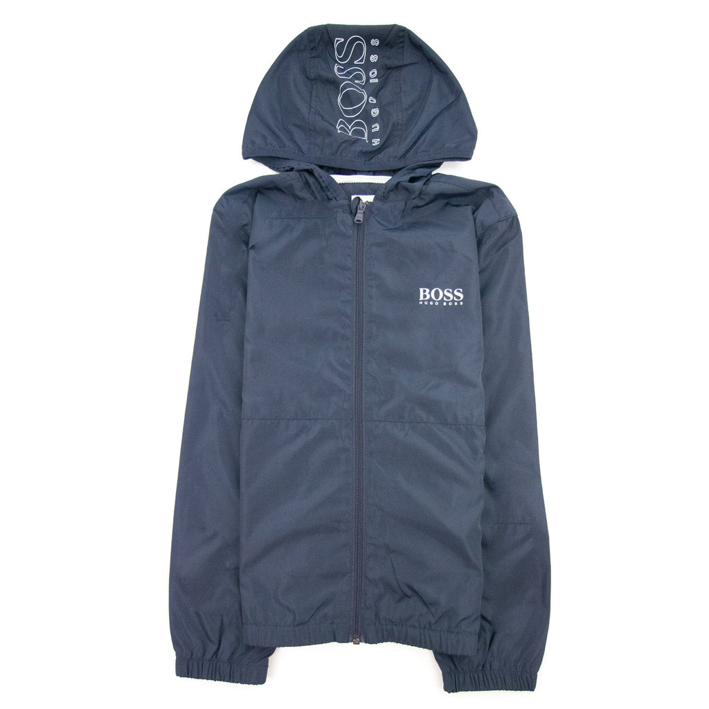 Hugo Boss Kids Lightweight Windbreaker Jacket Navy