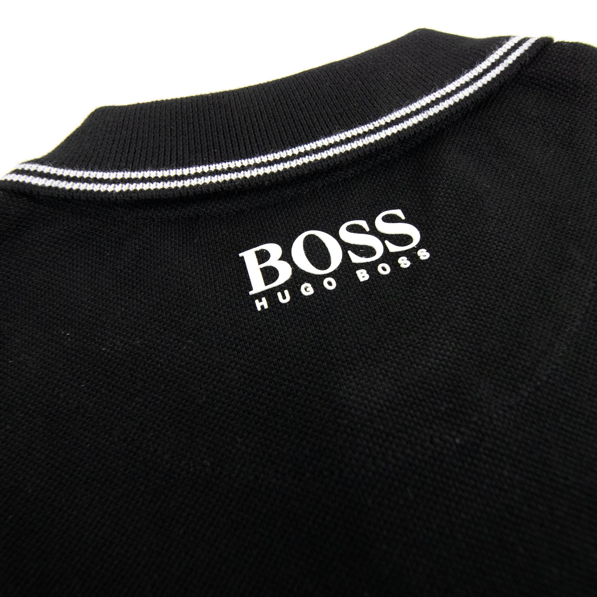 Hugo Boss Kids Square Logo S/s Polo Black