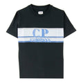 C.P. Company Undersixteen Overlay Logo T Shirt Black 999
