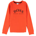 Hugo Boss Kids Logo Crew Neck Sweatshirt Spicy Orange 499