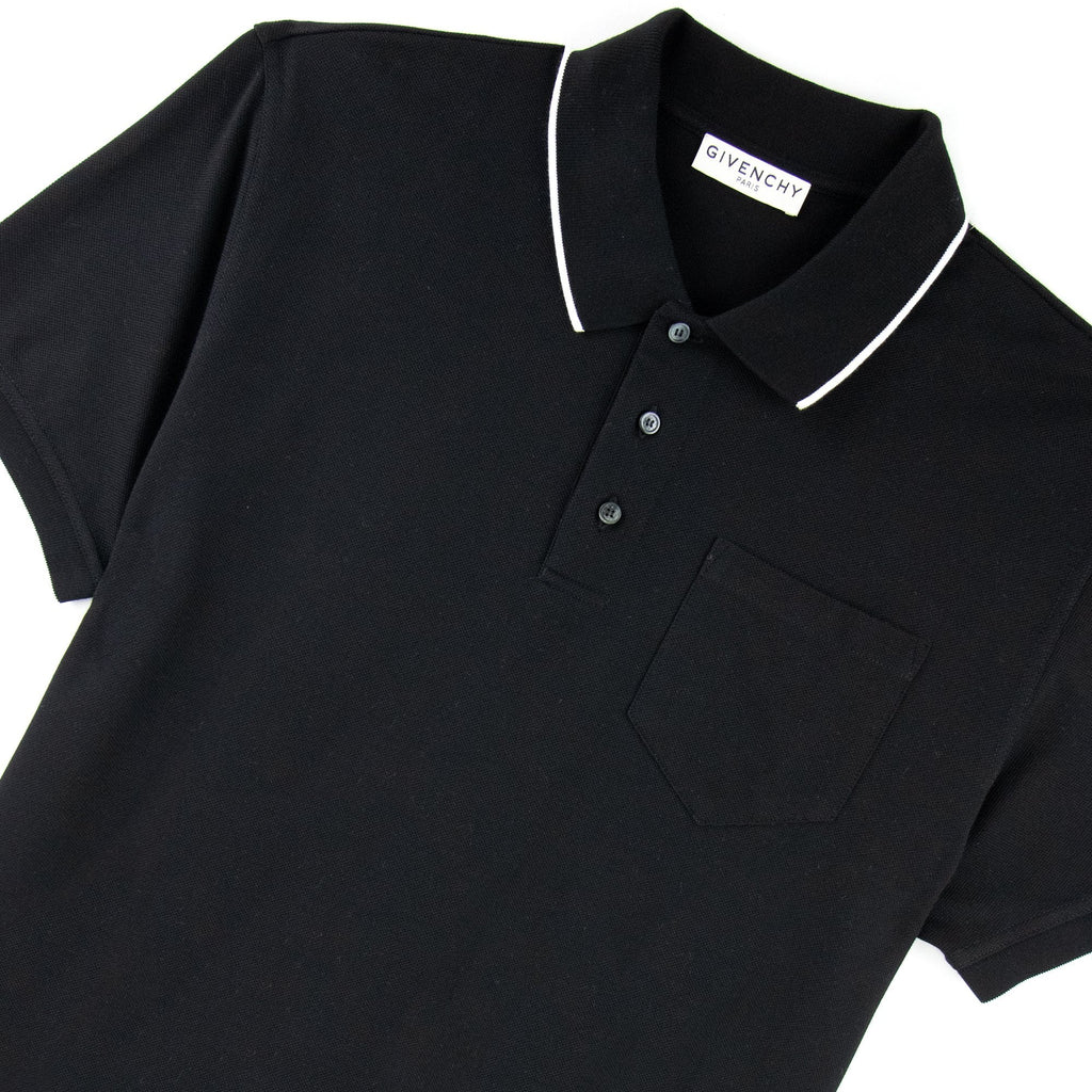 Givenchy Back Print Polo Black