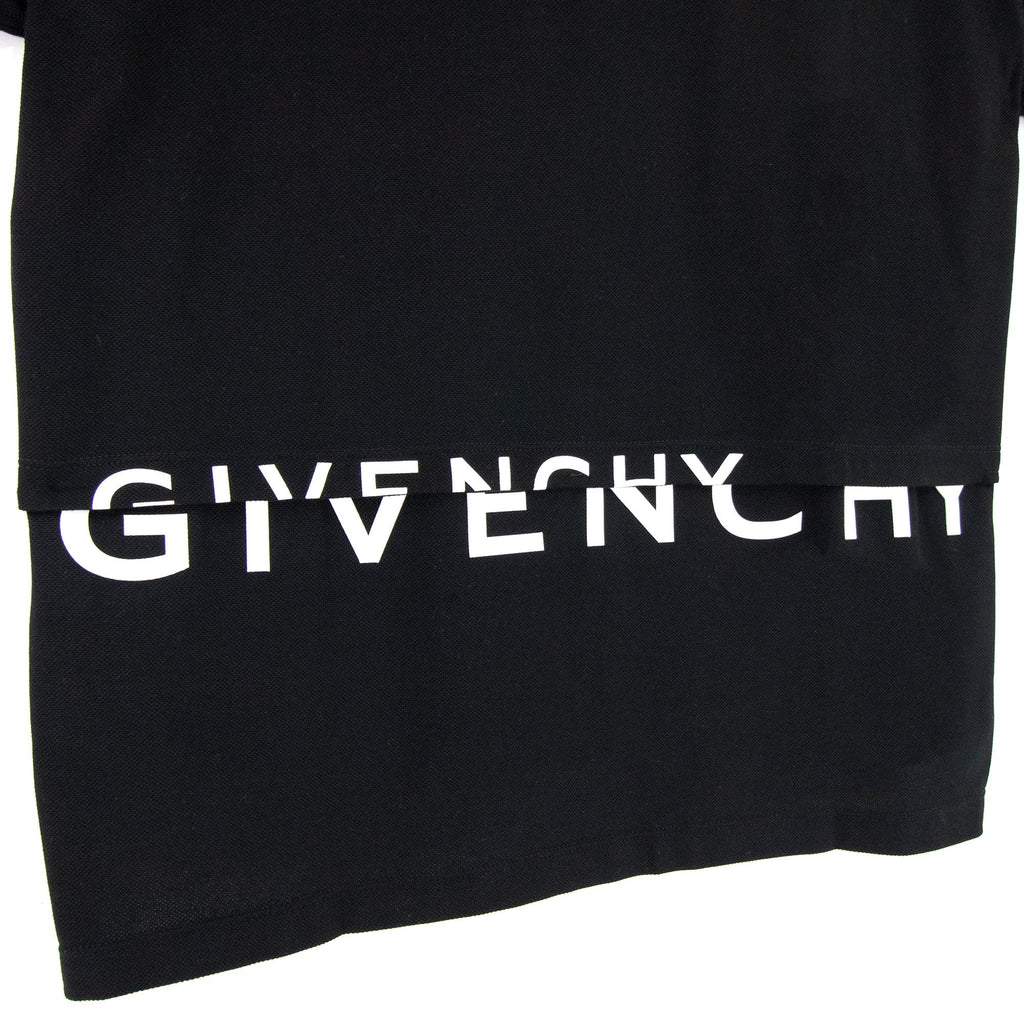 Givenchy Back Print Polo Black