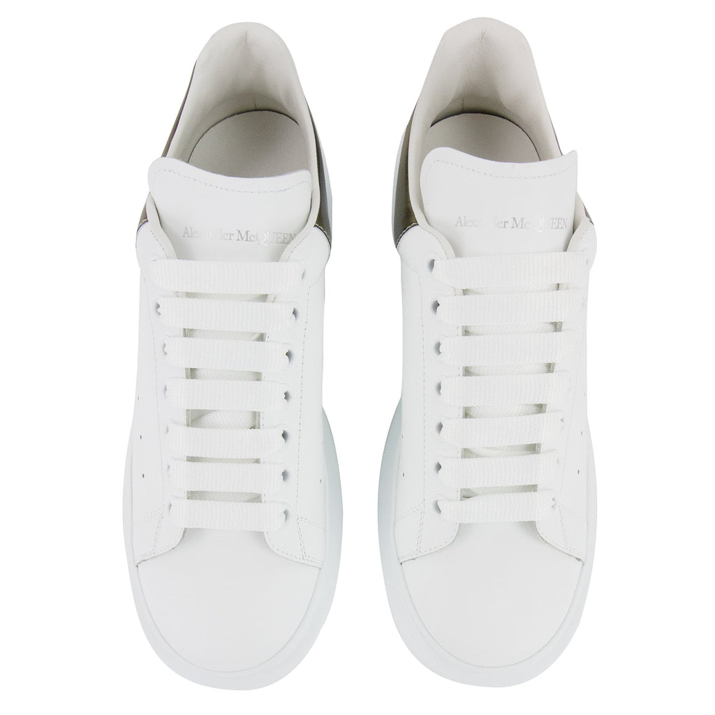 Alexander McQueen Exaggerated Sole Sneakers White/gold 9075