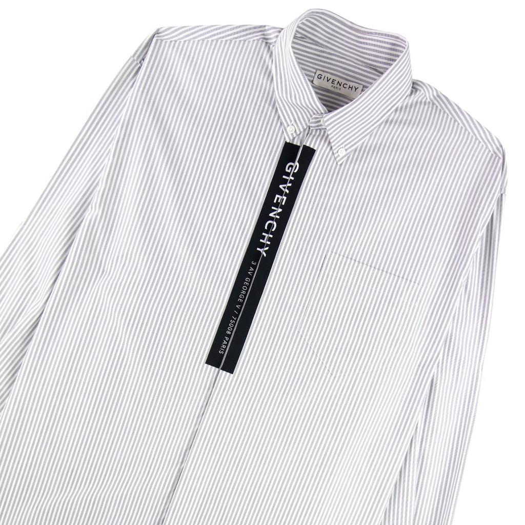 Givenchy Poplin Shirt Tape White/black