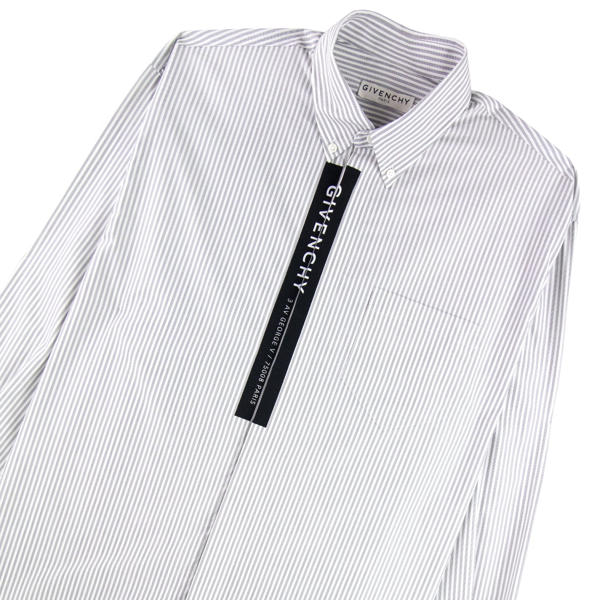 Givenchy Poplin Shirt Tape White/black