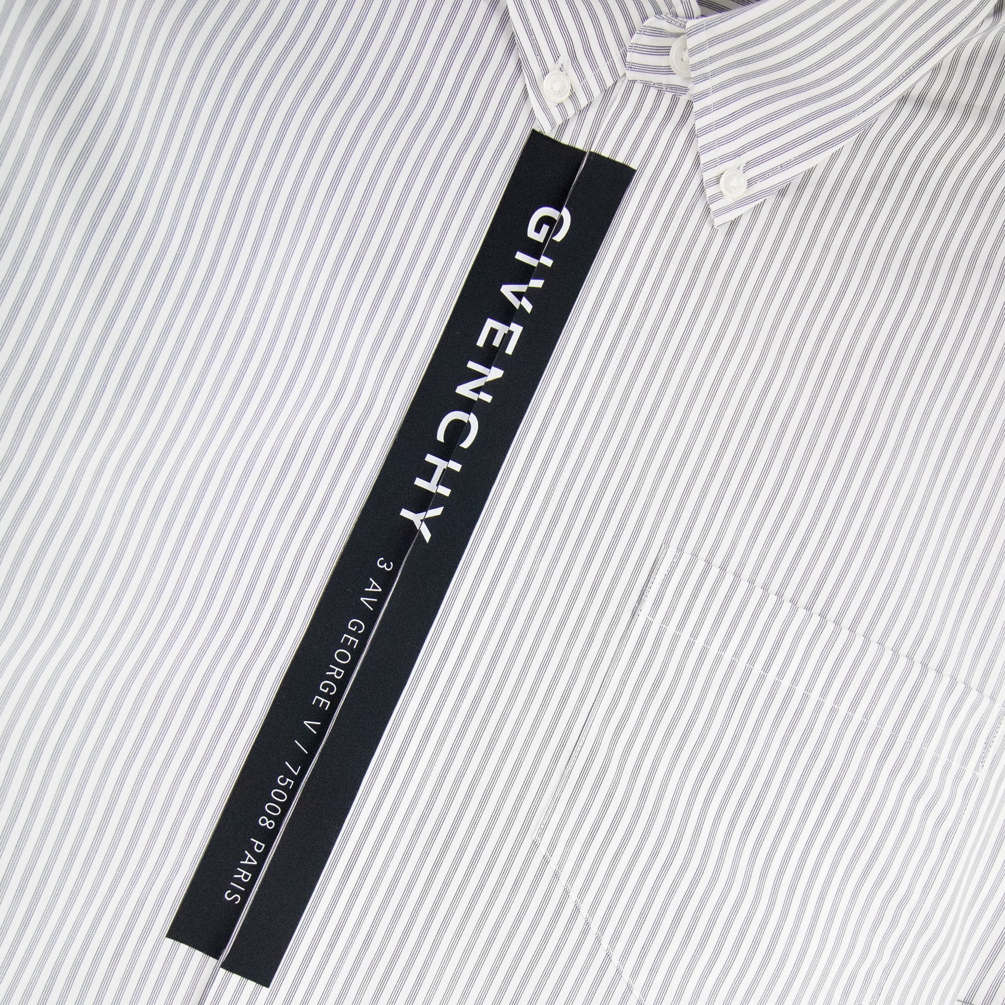 Givenchy Poplin Shirt Tape White/black