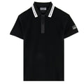 Versace Jeans Couture Zip Polo Collar Logo Black
