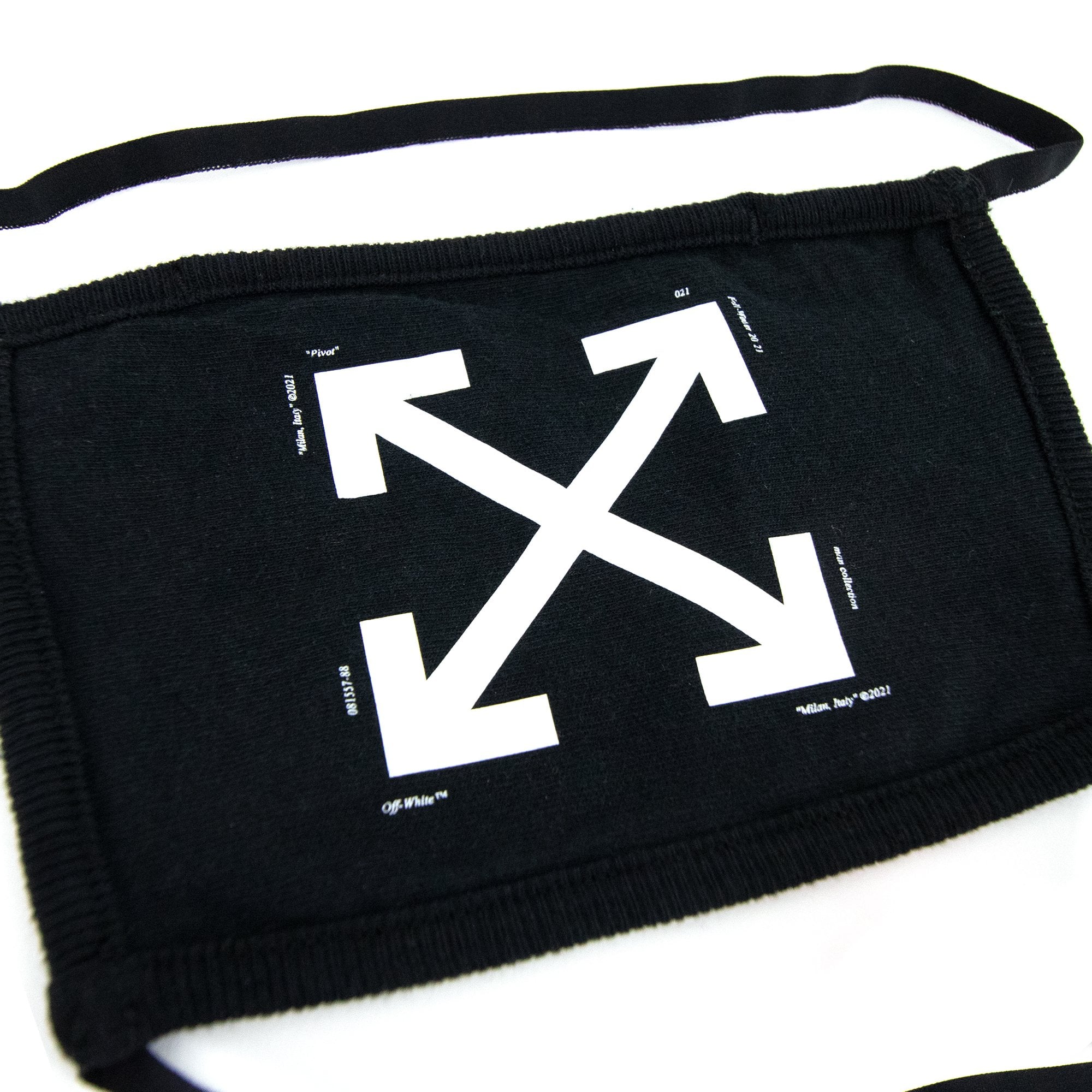 Off White Arrow Print Face Covering Mask Black/white | ONU – Onu