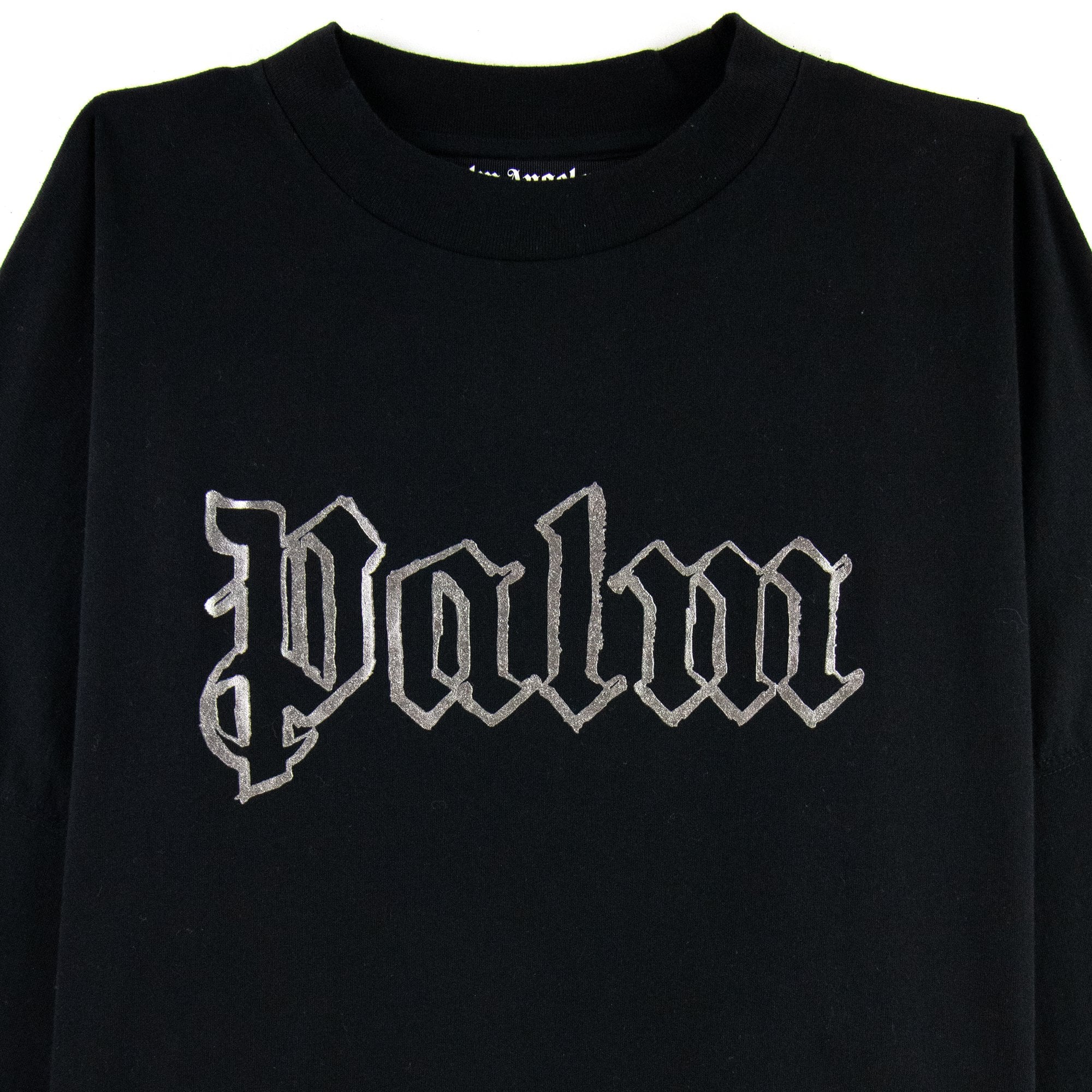 Palm Angels Blank Logo L/S T Shirt Black/metal