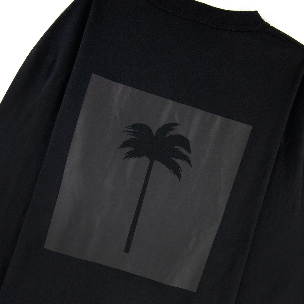 Palm Angels PXP Tonal L/s T Shirt Black/black