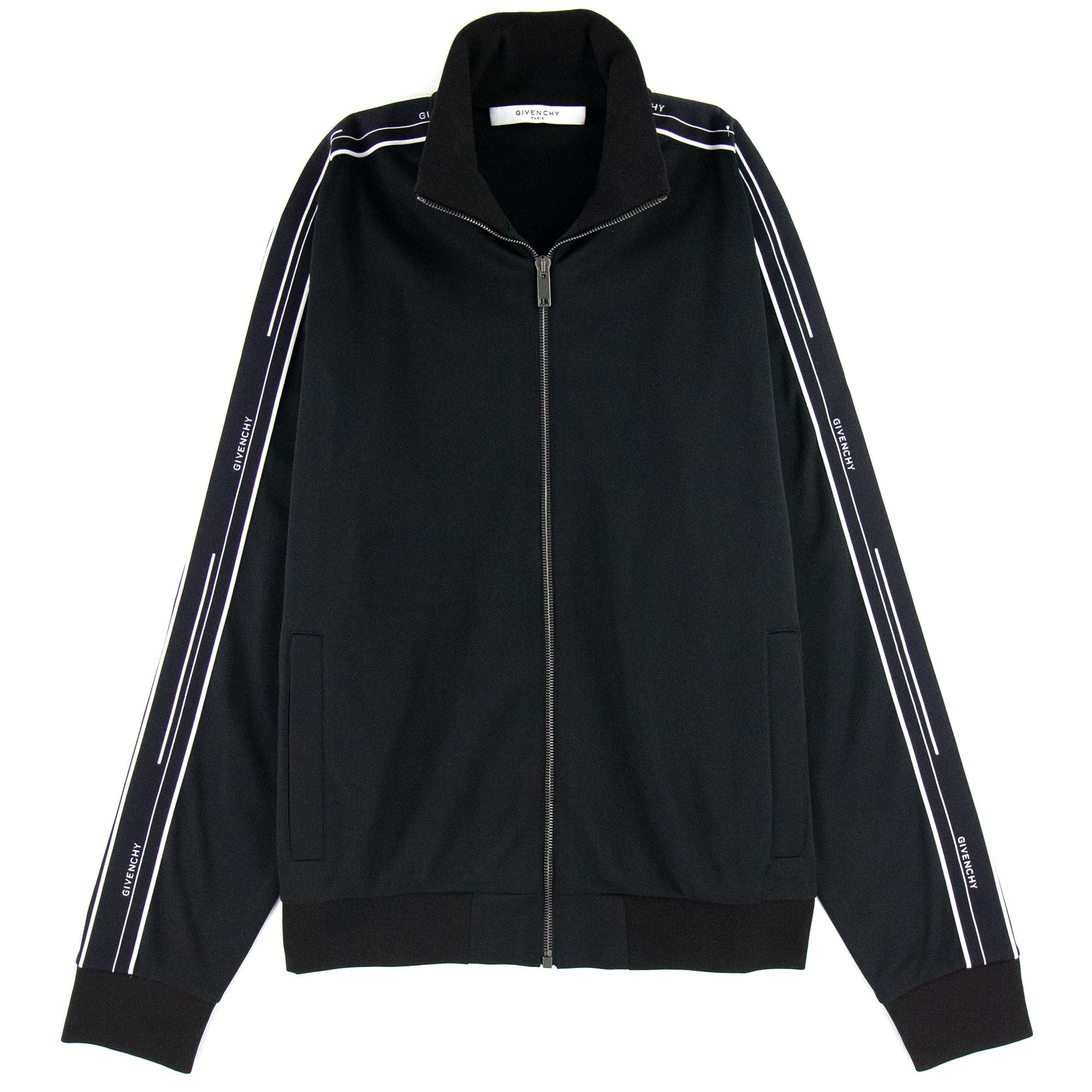 Givenchy Zip Sweatshirt Side Detail Black