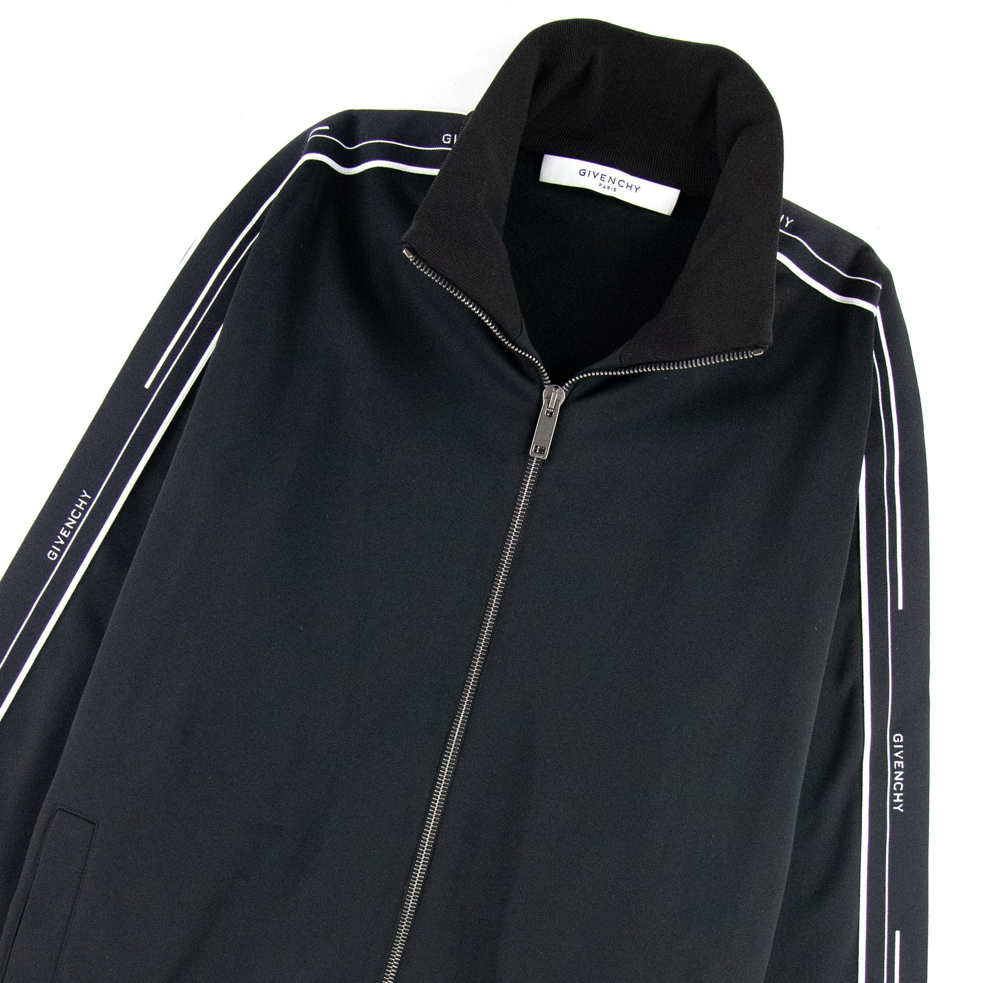 Givenchy Zip Sweatshirt Side Detail Black