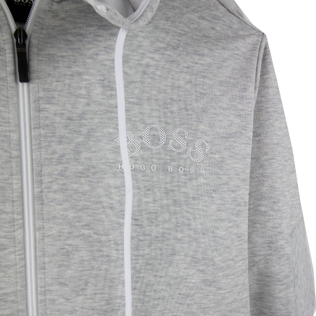Hugo Boss Saggy Embroidered Hoodie L Grey 057