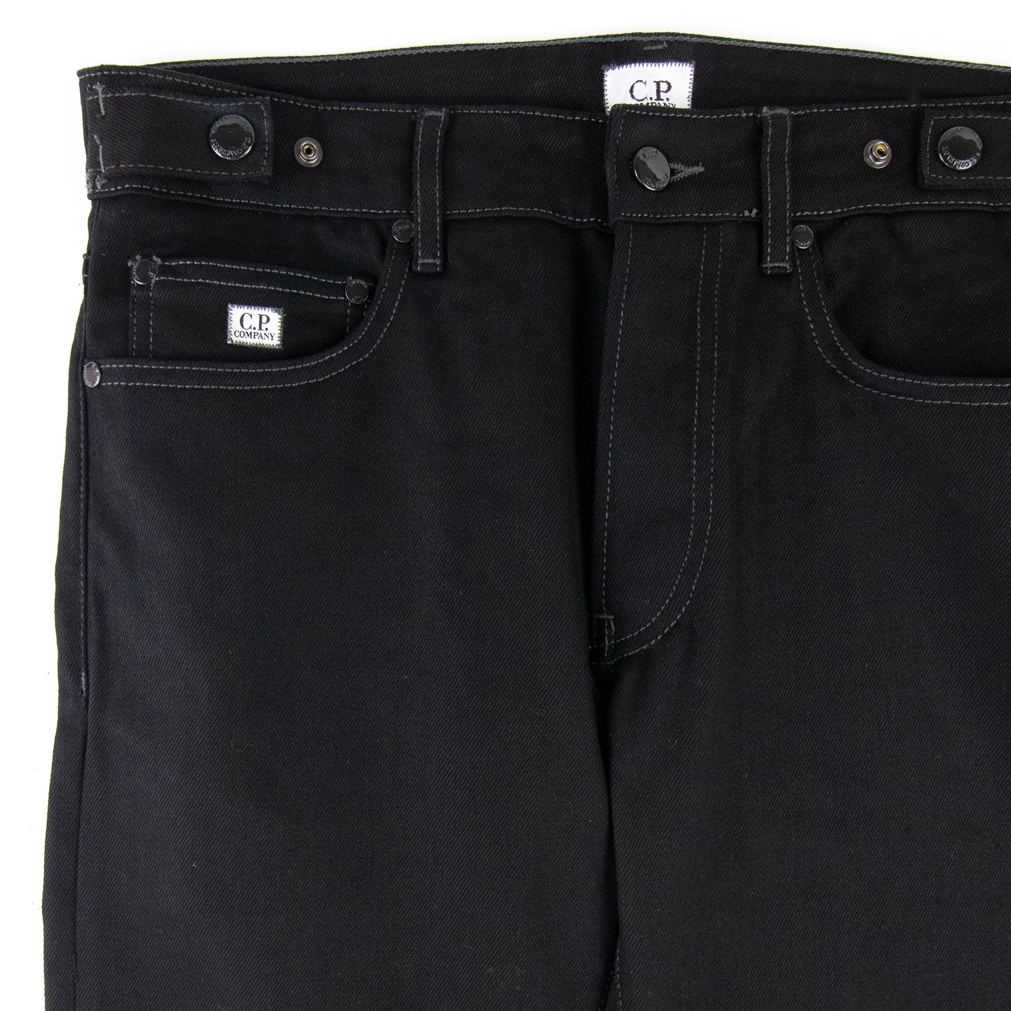 C.P. Company Mean Fit Slim Jeans Black D00