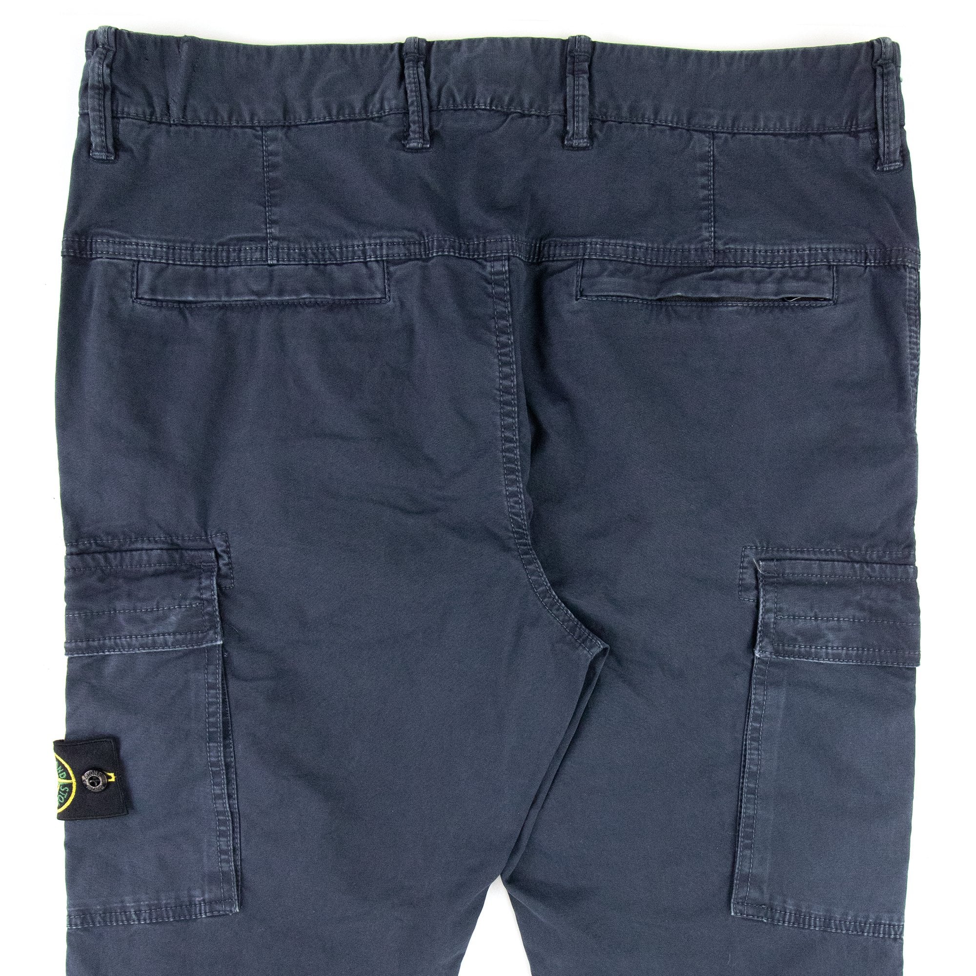Stone Island Garment Dyed Cargo Pants Navy V0120