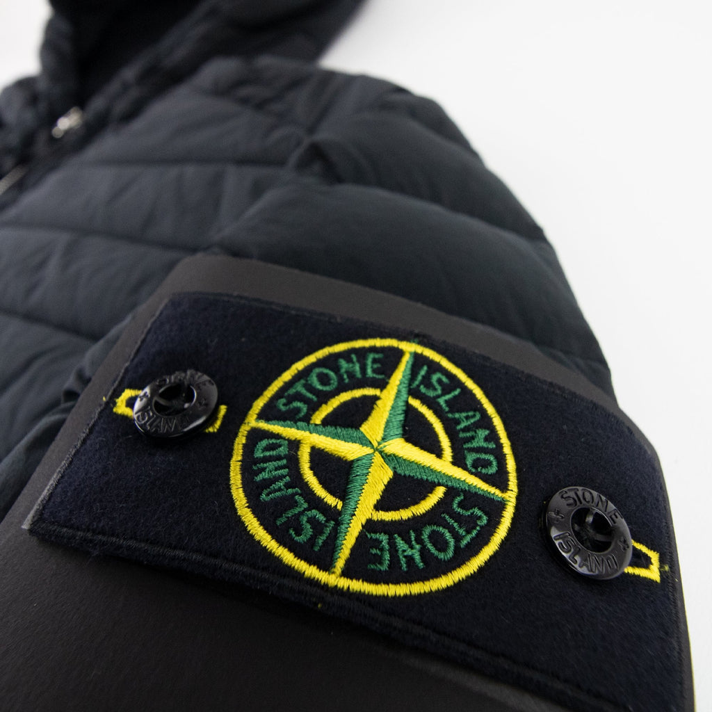 Stone Island Loom Woven Padded Jacket Black V0029
