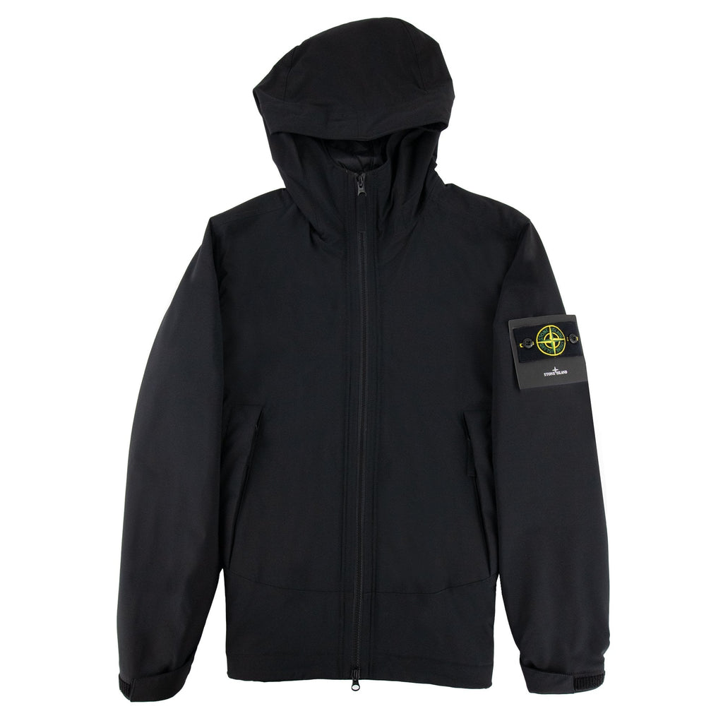 Stone Island Soft Shell-R Primaloft® Insulation Hooded Jacket Black V0029