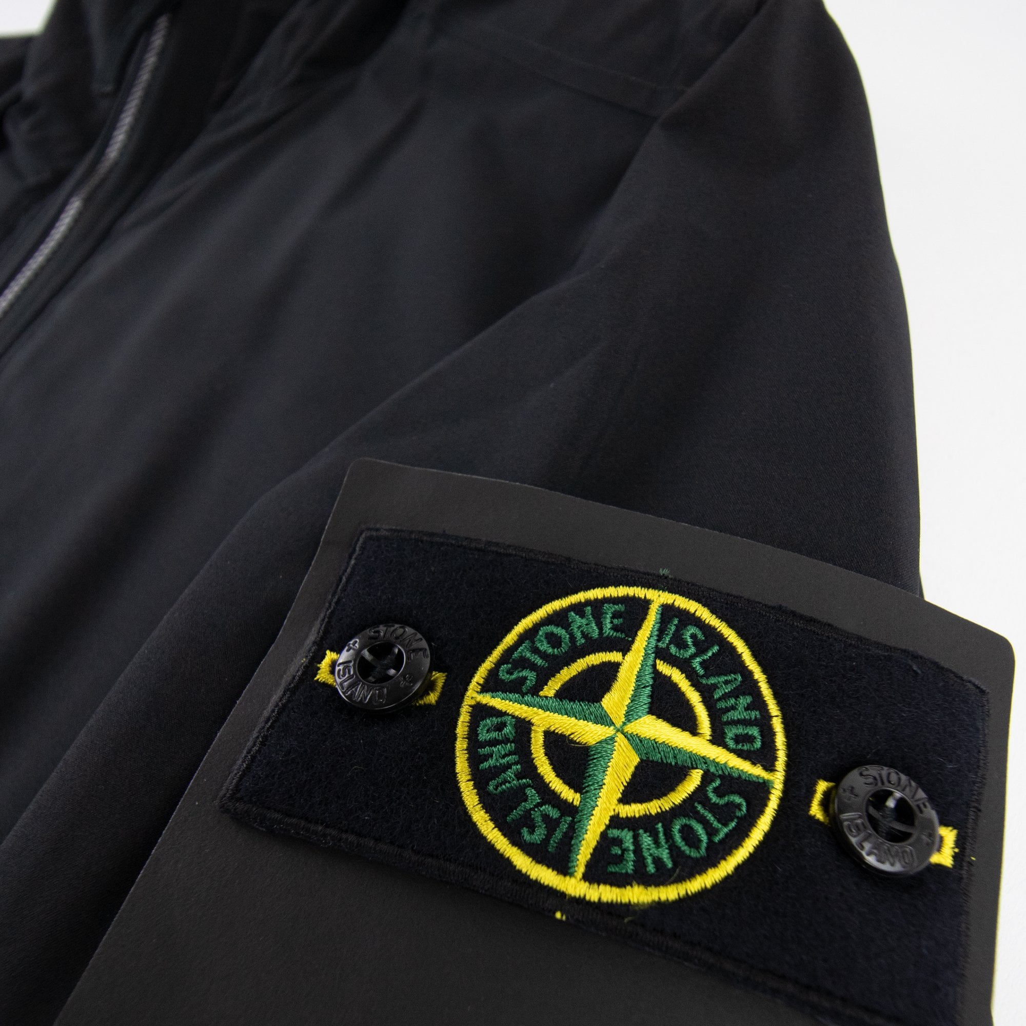 Stone Island Soft Shell-R Primaloft® Insulation Hooded Jacket Black V0029