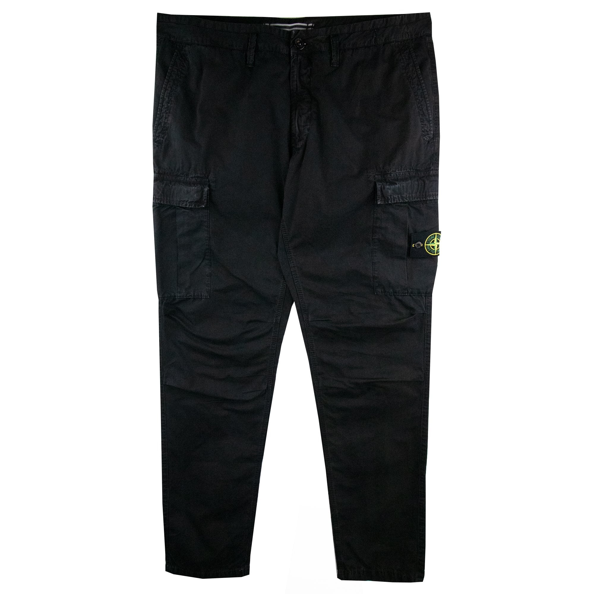 Stone Island Garment Dyed Cargo Jeans Black V0029