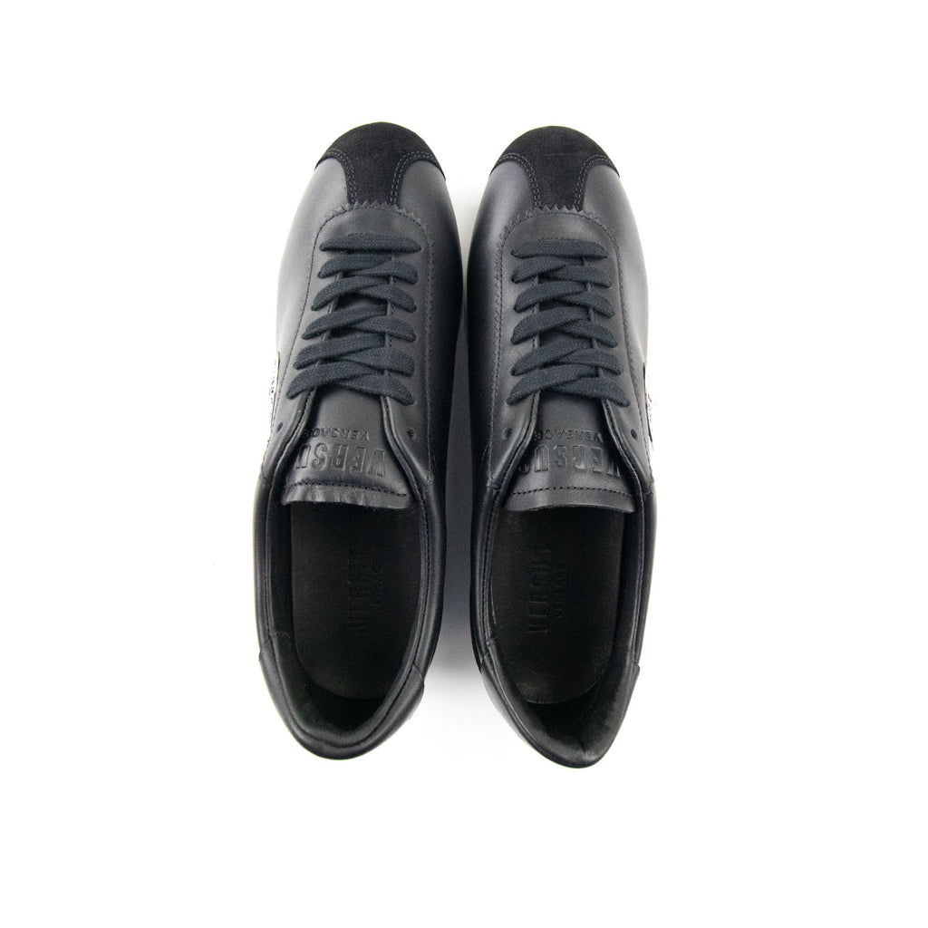 Versace Versus Metal Lion Head Low Top Trainers Black/black