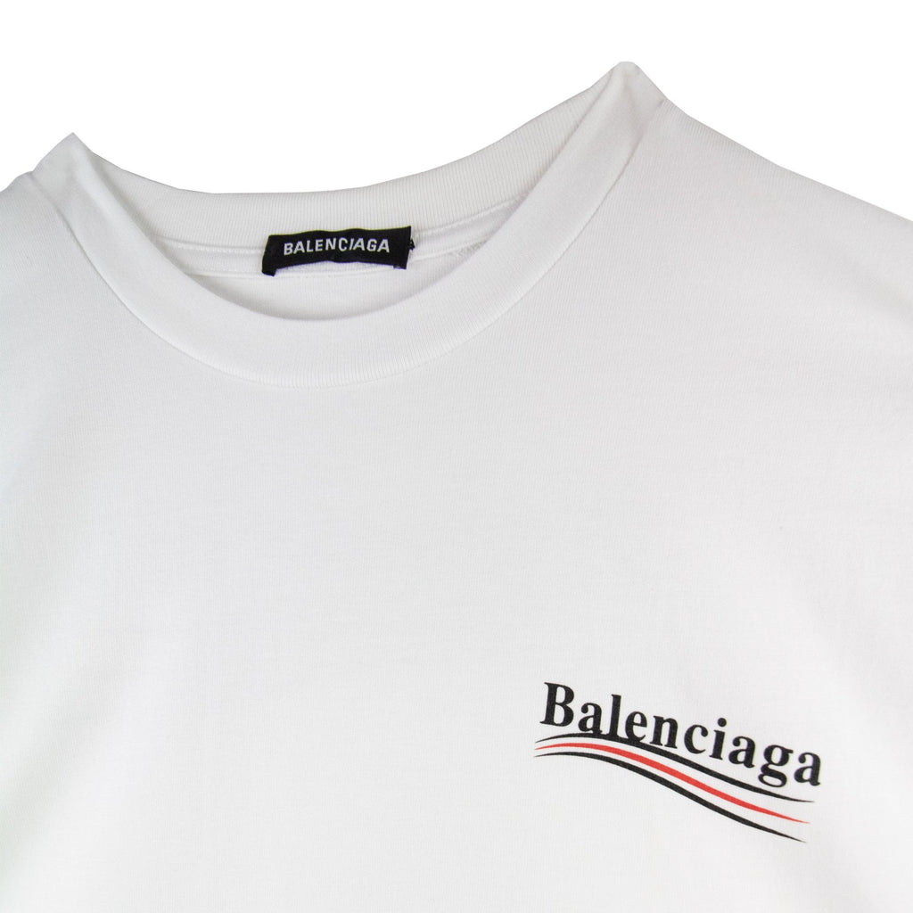 Balenciaga Political S/s T Shirt White 9040