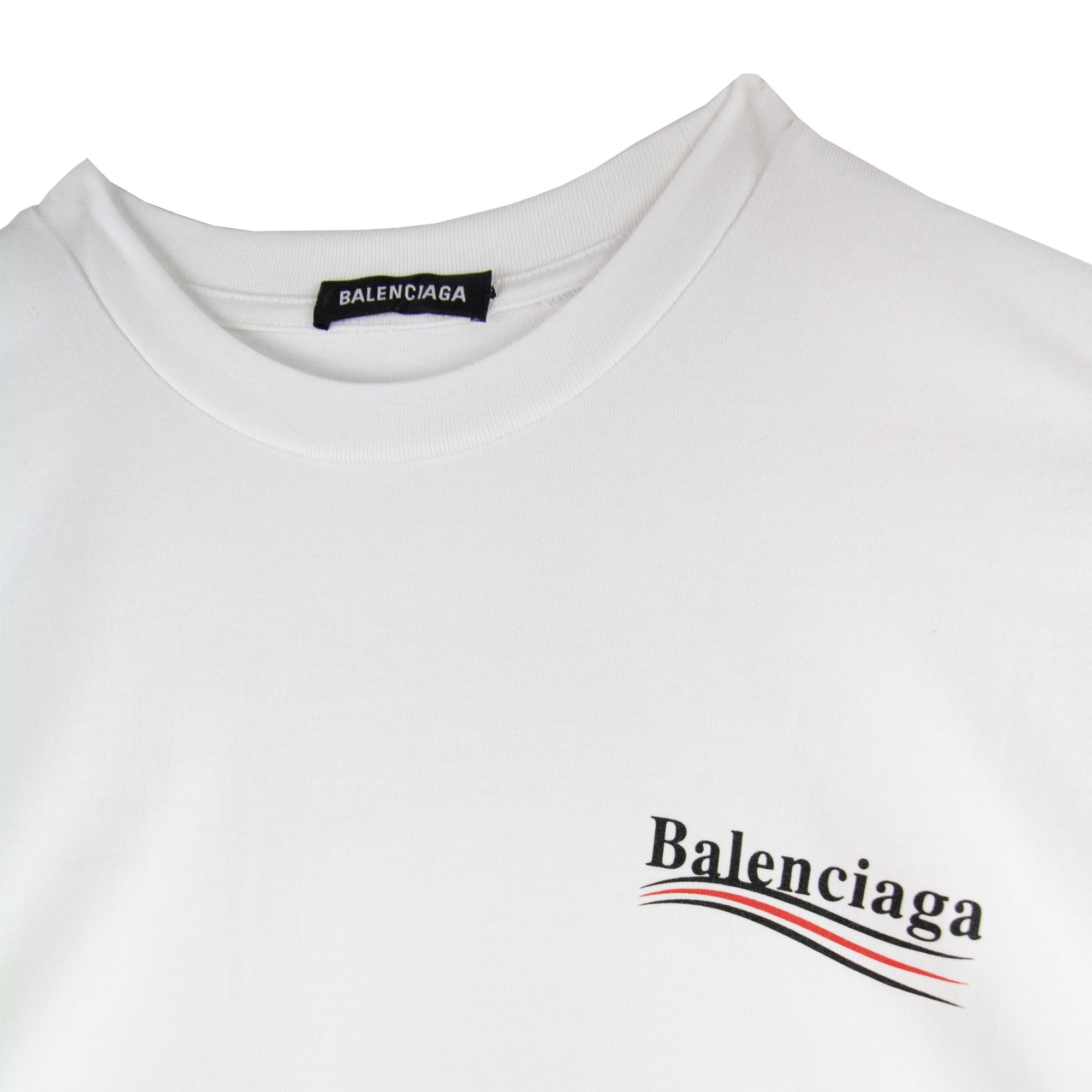 Balenciaga Political S/s T Shirt White 9040