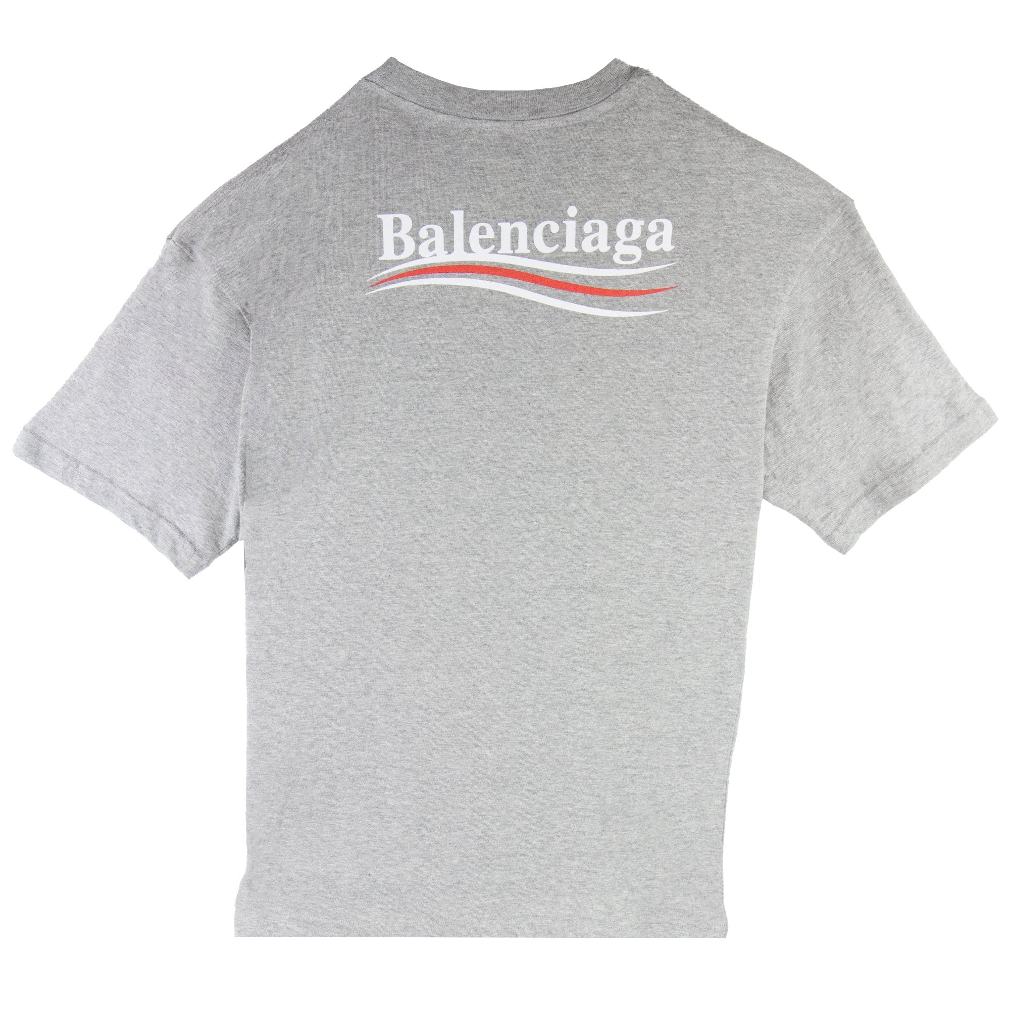 Balenciaga Political S/s T Shirt Grey 1300