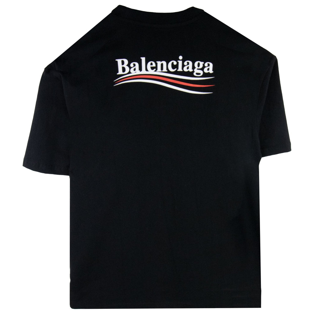 Balenciaga Political S/s T Shirt Black 1000