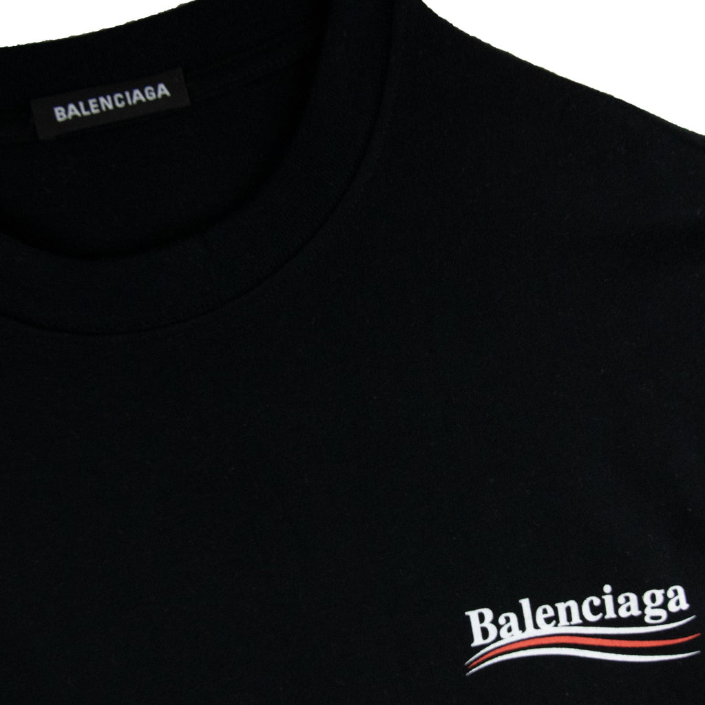 Balenciaga Political S/s T Shirt Black 1000