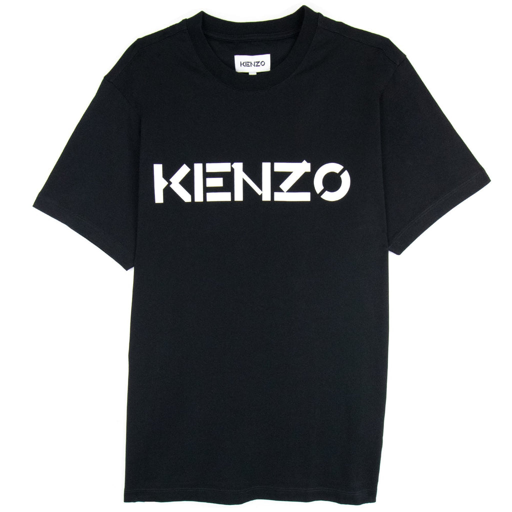 Kenzo Logo Print Crewneck T Shirt Black