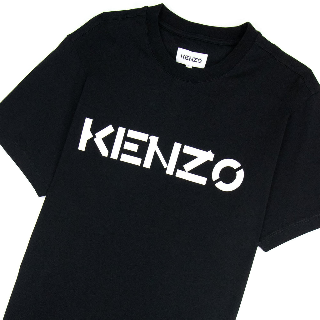 Kenzo Logo Print Crewneck T Shirt Black
