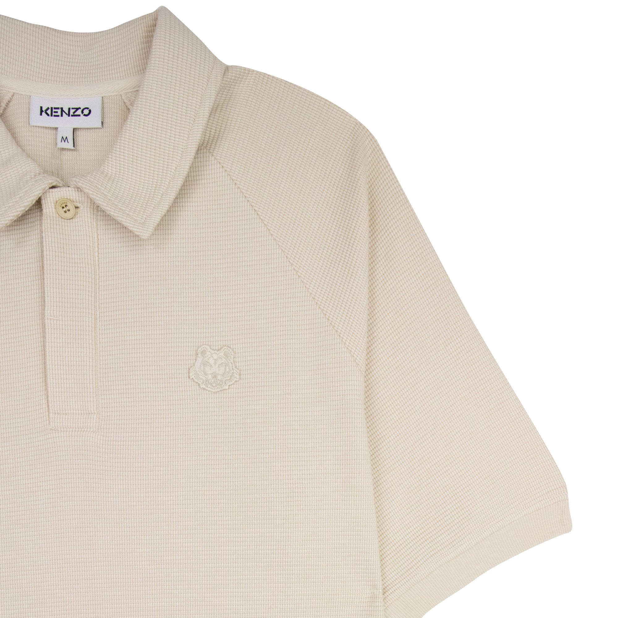 Kenzo Waffle Polo Beige 08