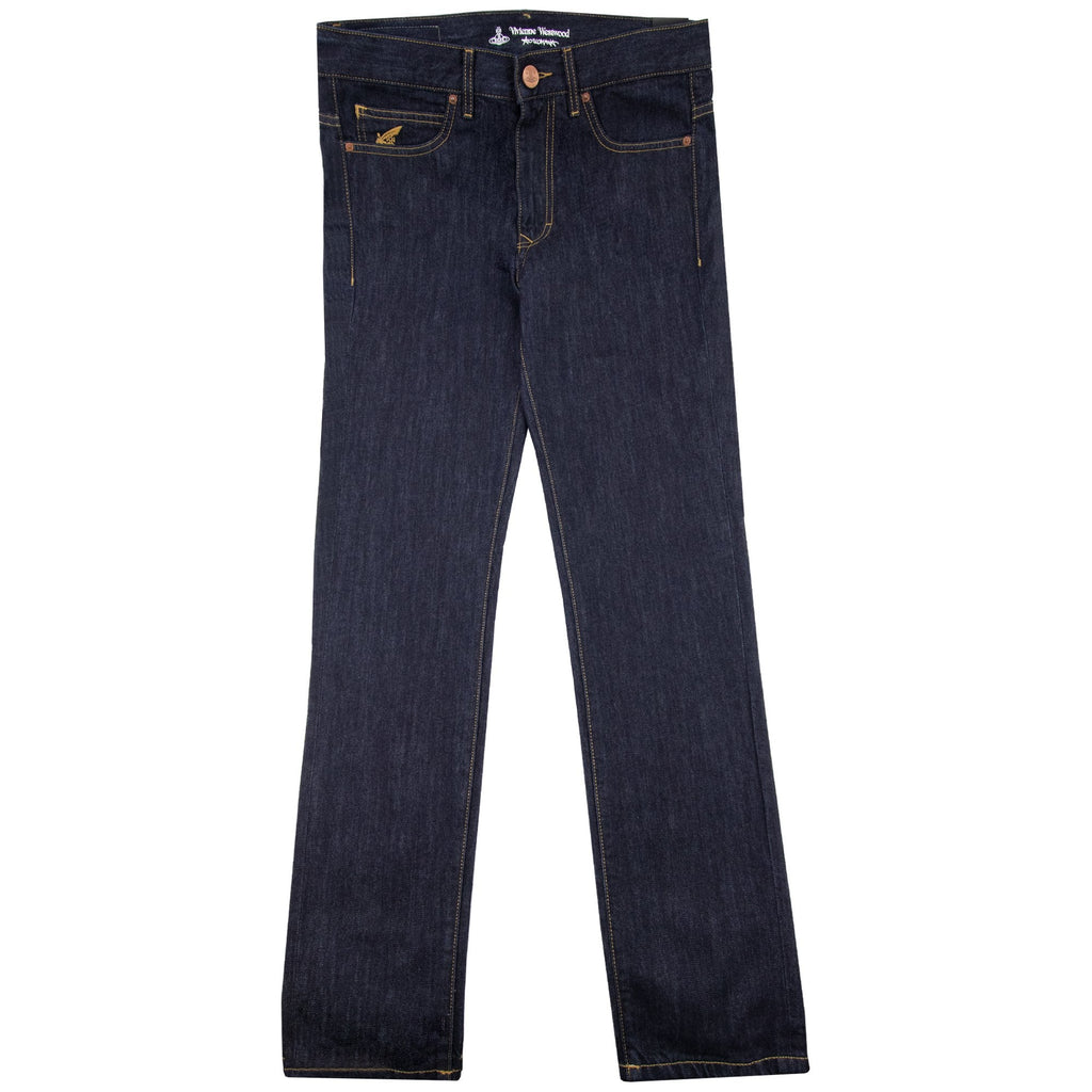 Vivienne Westwood Anglomania Classic Tapered Jeans Blue Denim K401