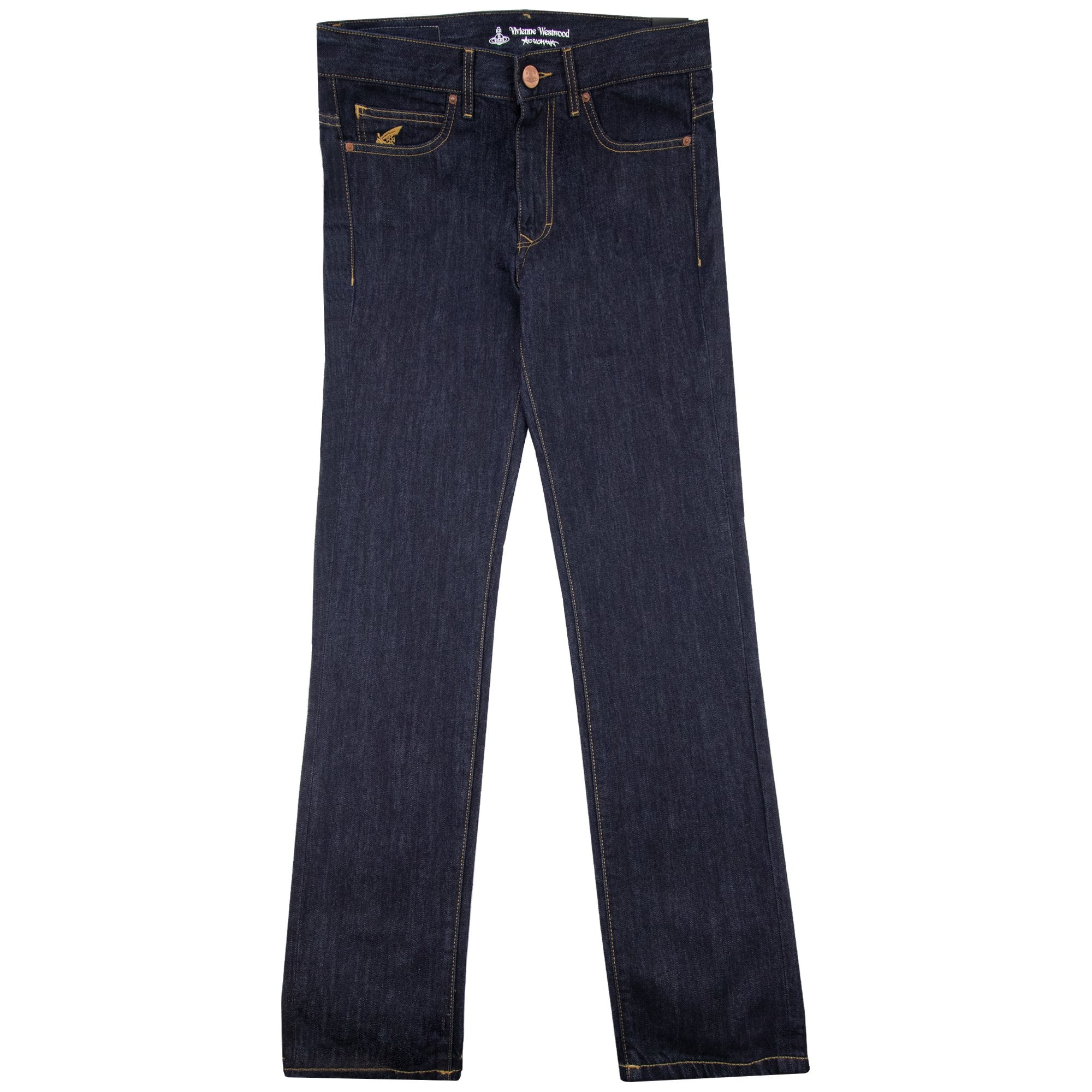 Vivienne Westwood Anglomania Classic Tapered Jeans Blue Denim K401