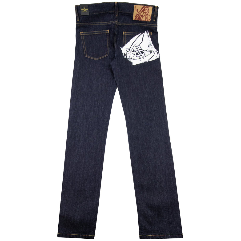Vivienne Westwood Anglomania Classic Tapered Jeans Blue Denim K401