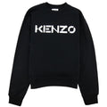 Kenzo Logo Print Crewneck Sweatshirt Black/white