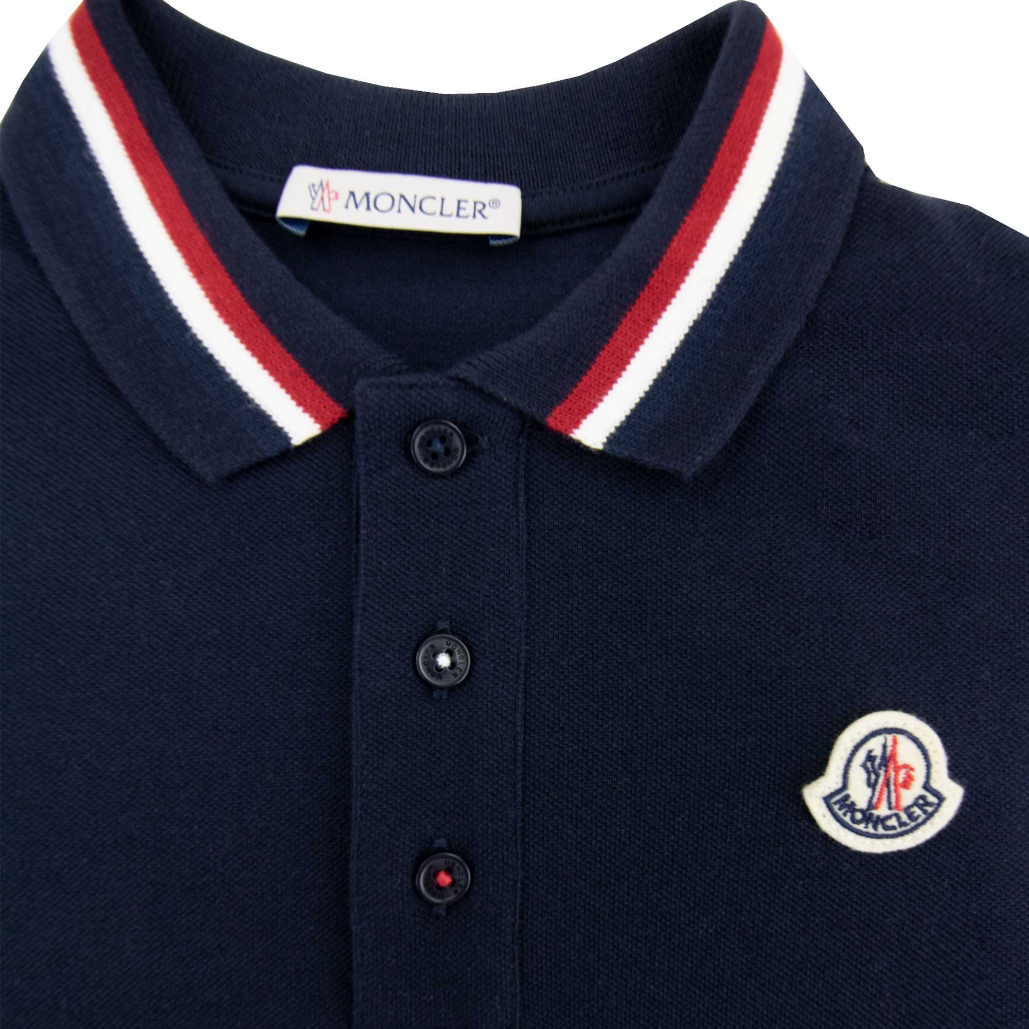 Moncler Junior Maglia Monica L/s Polo Navy 778