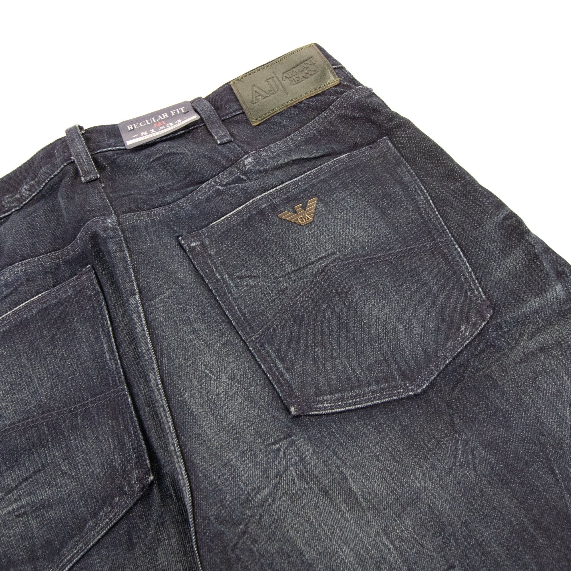 Armani Jeans Green Badge J21 Reg Fit Jean