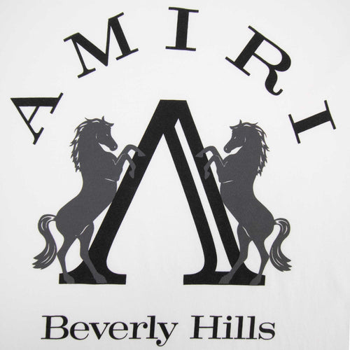Amiri Beverly Hills Crewneck T Shirt White