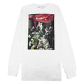 Off White Caravag Printed L/s T Shirt White/black