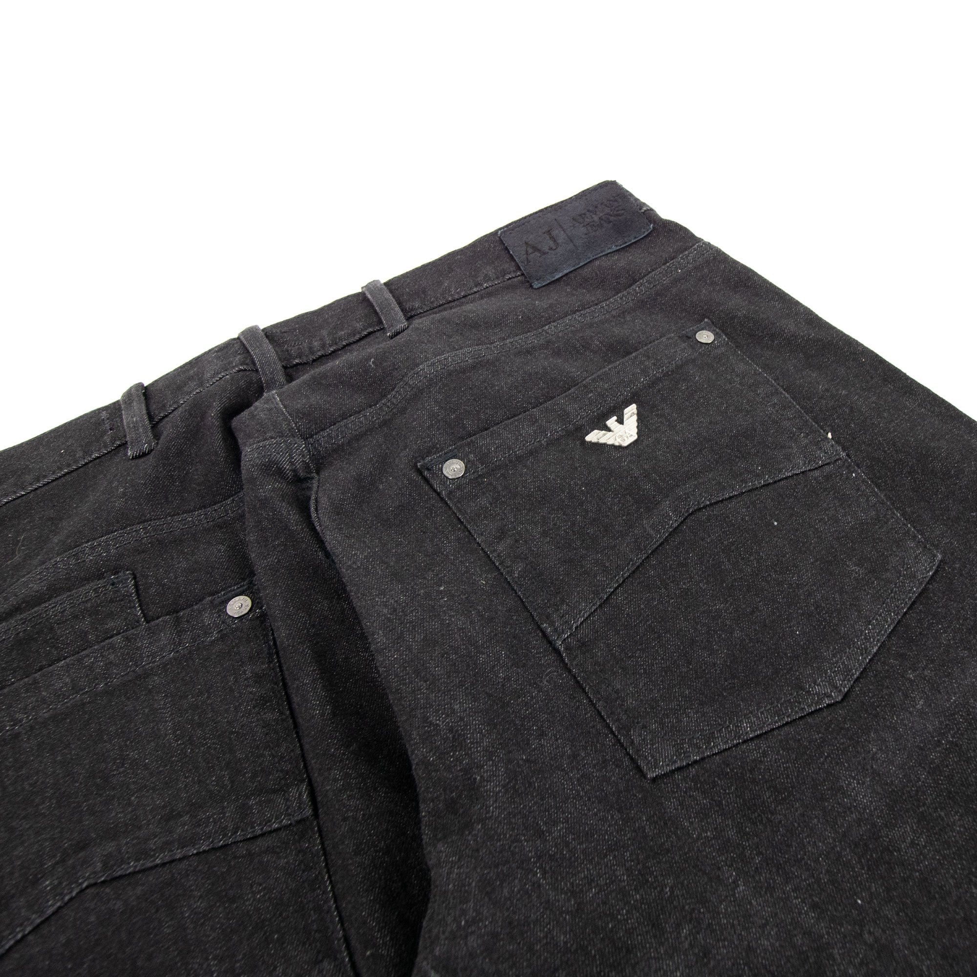 Armani Jeans J28 Slim Fit Black Denim Black Denim 900