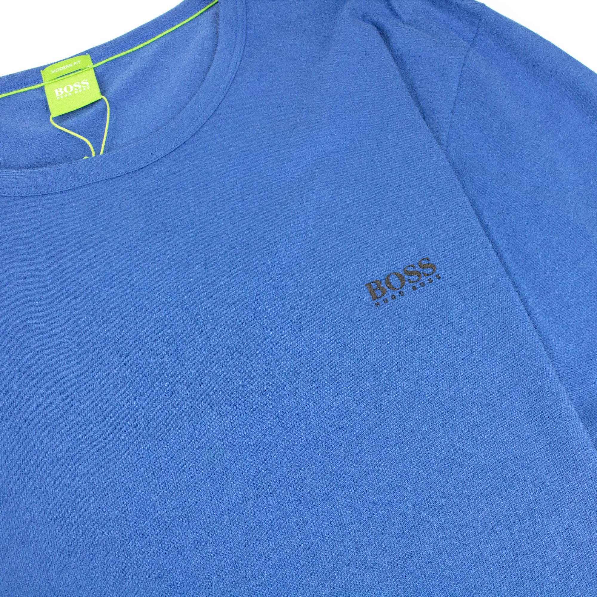 Hugo Boss Regular-fit T-shirt With Contrast Logo Royal Blue
