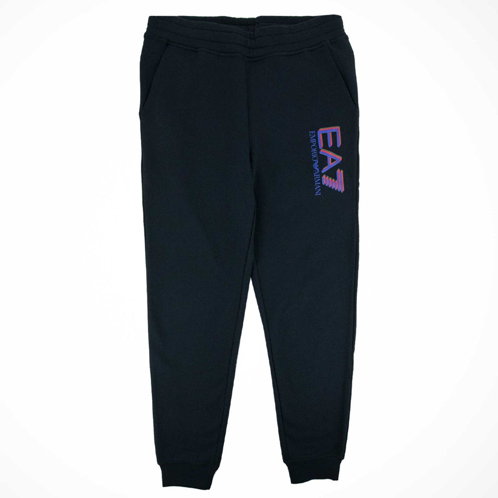 EA7 Triple Logo Press Stud Tracksuit Blue Notte