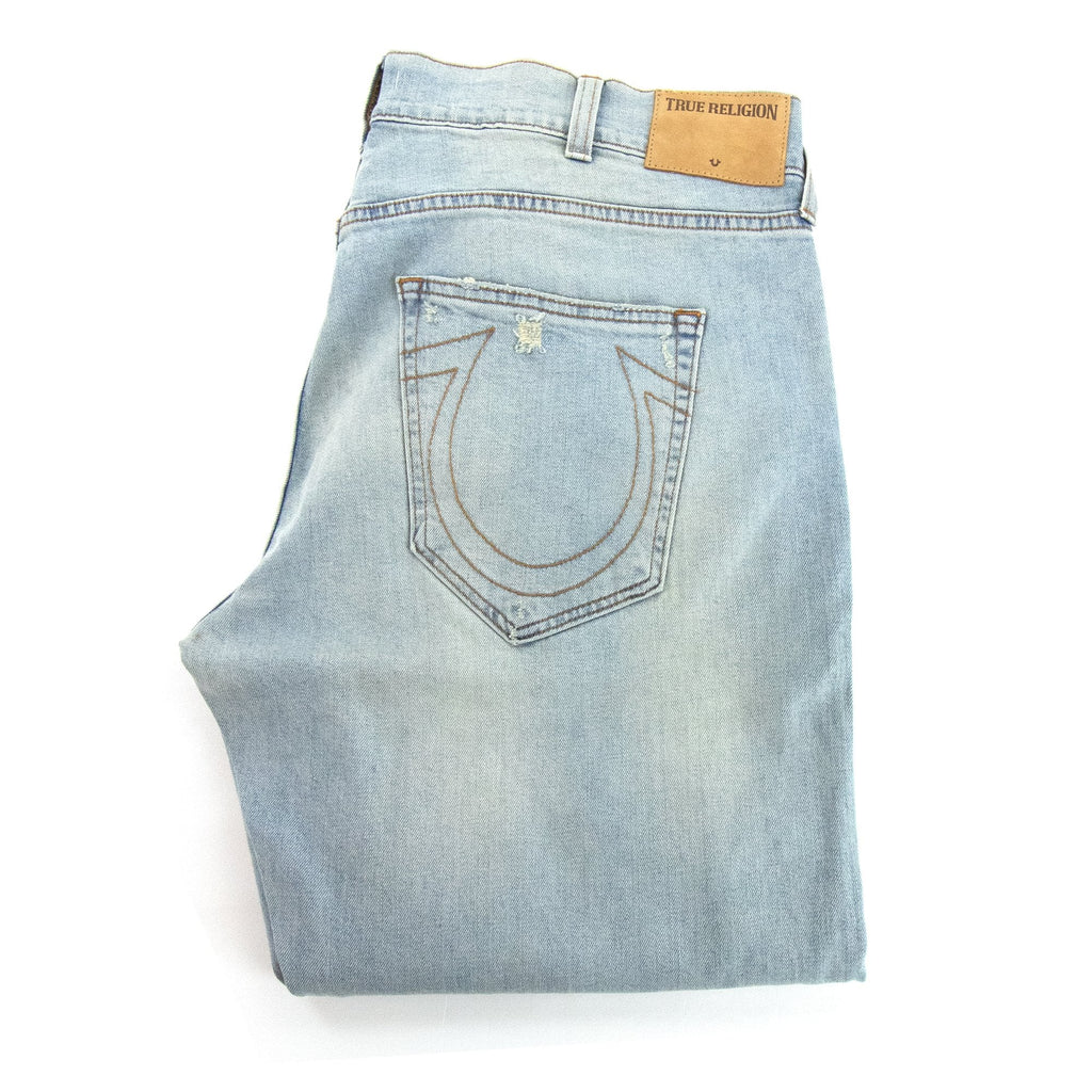True Religion Geno Relaxed Slim Stone Wash Jean Denim