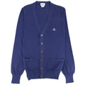 Vivienne Westwood Orb Logo Knitted Cardigan Royal Blue
