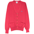 Vivienne Westwood Orb Logo Knitted Cardigan Pink