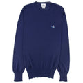 Vivienne Westwood Orb Logo Crewneck Knitted Sweatshirt Royal Blue